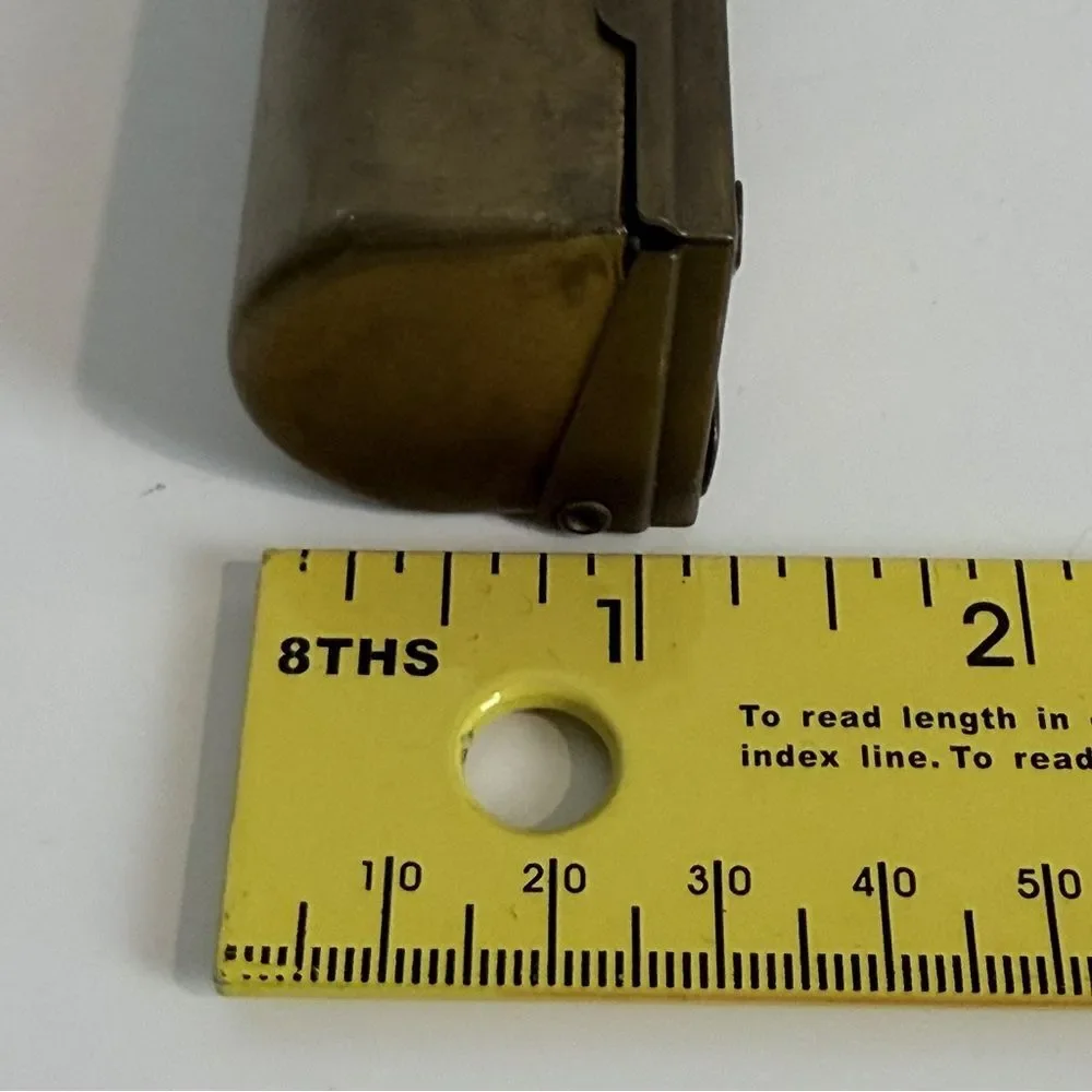 Vintage Brass Lipstick Holder with Mirror 1930-40s
